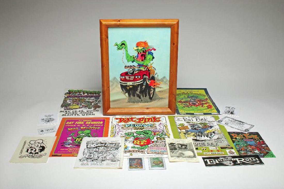 18 Piece Lot Ed Big Daddy Roth Rat Fink Ephemera (1 of 2)
