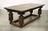 Massive Carved Oak Jacobean Revival Refectory Table