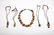 Doyle Lane Ceramic Handmade Bead Necklace Matte Browns