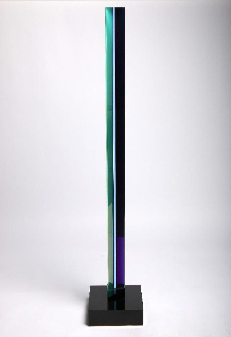 Vasa Velizar Mihich 1993 Cast Acrylic Tower Sculpture (1 of 4)