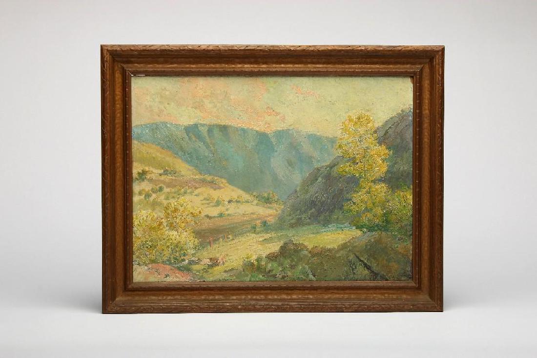 Anna Althea Hills attr. 2 California Landscape Painting (1 of 7)
