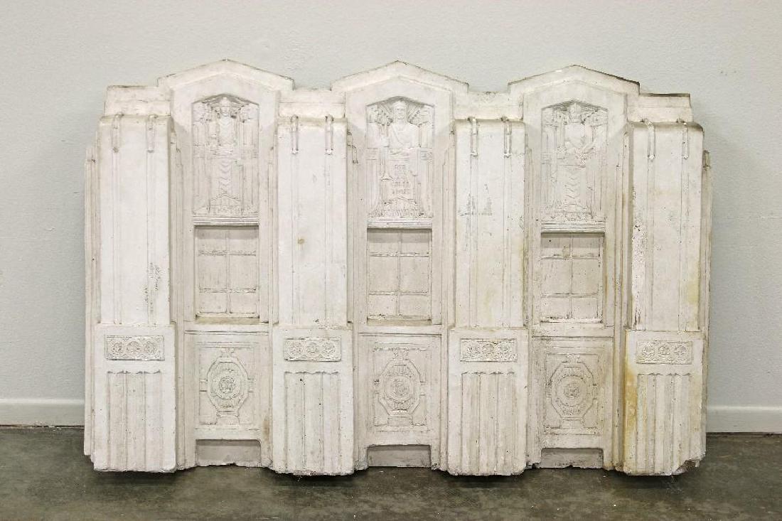 Salvatore Scarpitta Maquette Los Angeles Times: Early 20th century Salvatore Scarpitta architectural plaster maquette of the design for the Los Angeles Times building. Measures 32in. x 49in.