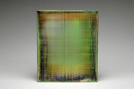 Jimi Gleason Jage Vision Abstract Painting: Jimi Gleason (b. 1961, California) Jage Vision, abstract acrylic on canvas. 18 in. H x 15 in. W x 1.5 in. D.