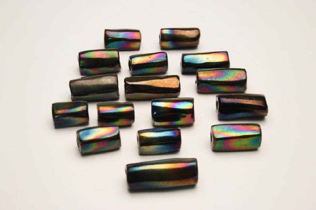 Doyle Lane MCM Studio Pottery Beads, Iridescent, 16 (1 of 4)