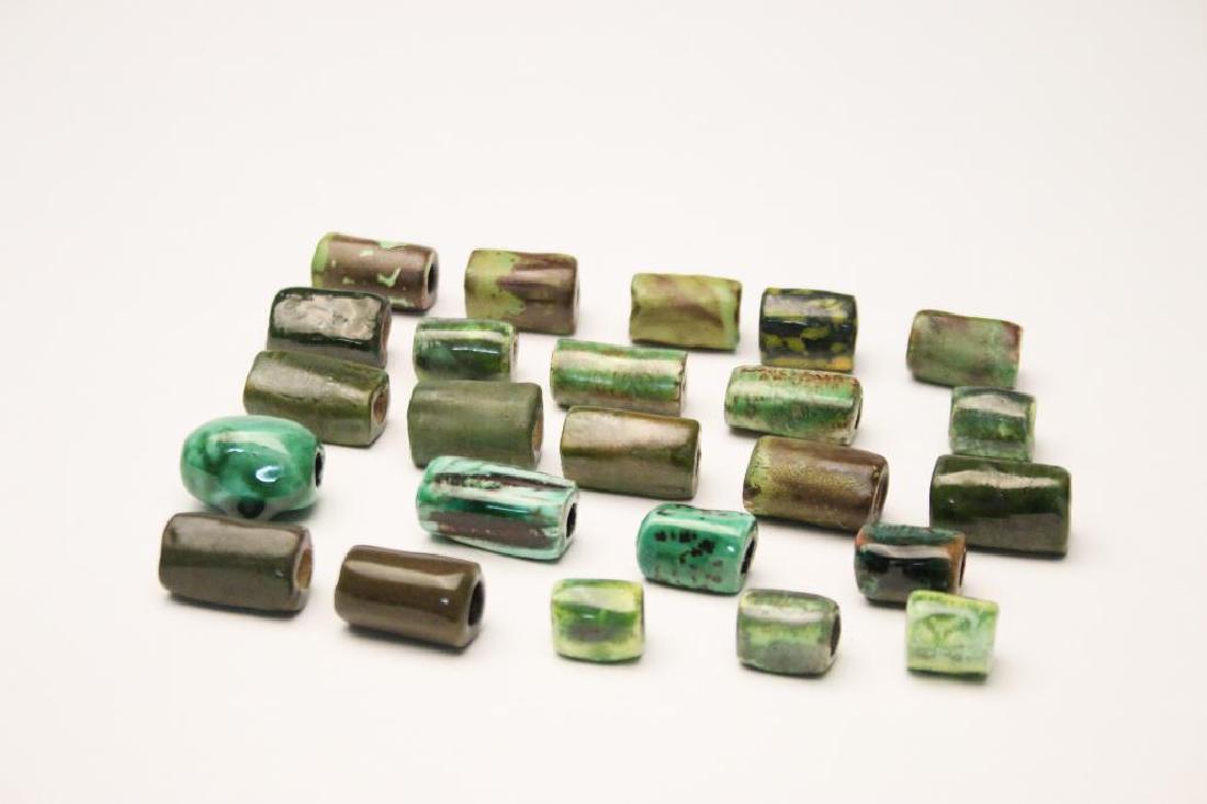 Doyle Lane MCM Studio Pottery Beads, Green, 24 (1 of 5)