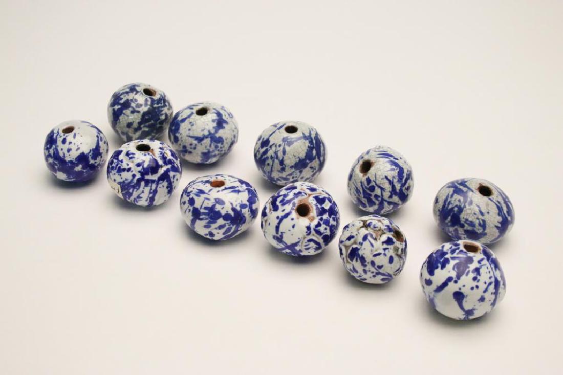 Doyle Lane MCM Studio Pottery Beads, White, 11 (1 of 5)