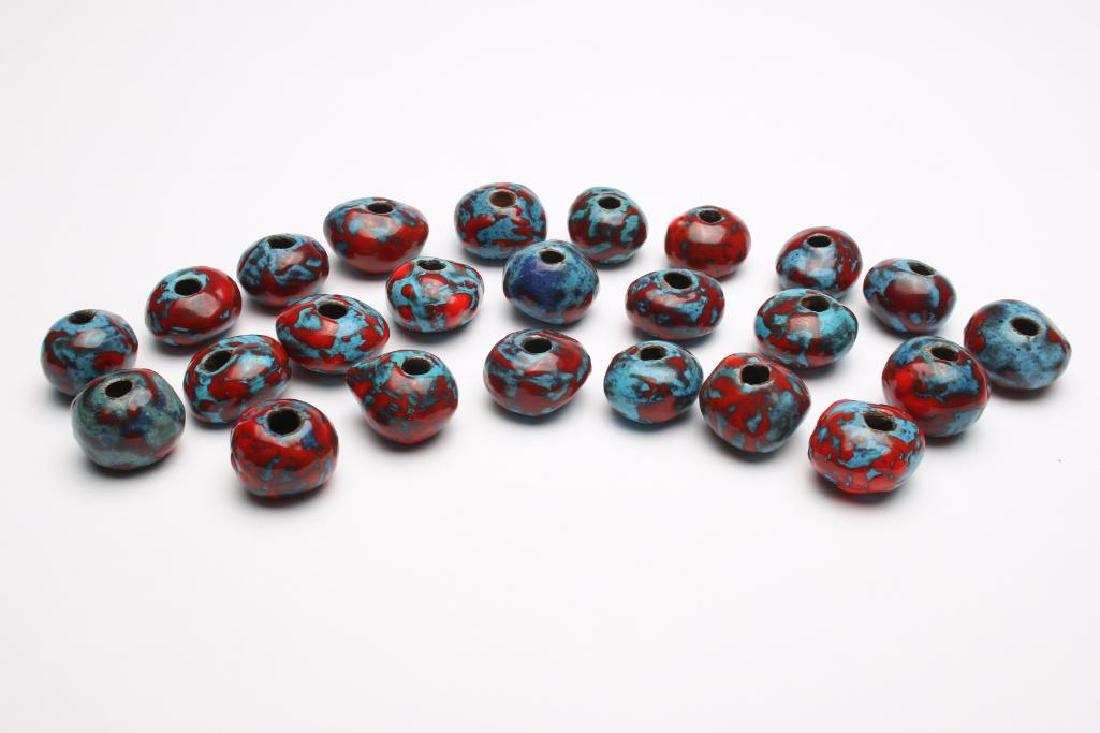 Doyle Lane MCM Studio Pottery Beads, Turquoise, 24 (1 of 5)