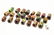 Doyle Lane MCM Studio Pottery Beads, Green Brown, 12