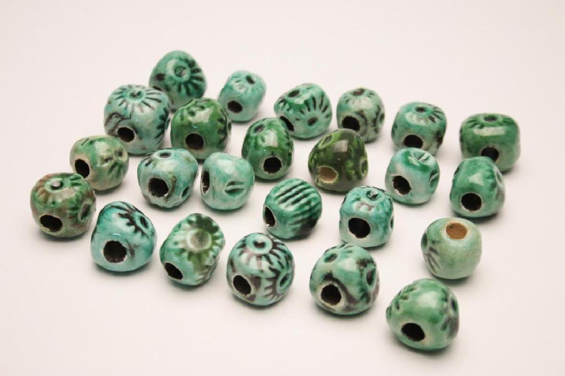 Doyle Lane MCM Studio Pottery Beads, Turquoise, 24 (1 of 5)