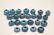 Doyle Lane MCM Studio Pottery Beads, Robins Eggs, 22 - 2