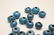 Doyle Lane MCM Studio Pottery Beads, Robins Eggs, 22 - 5
