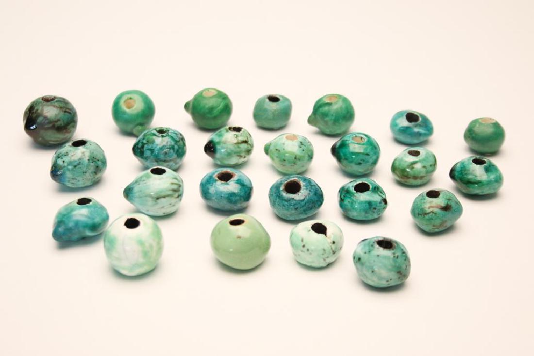 Doyle Lane MCM Studio Pottery Beads, Turquoise Blue, 24 (1 of 6)