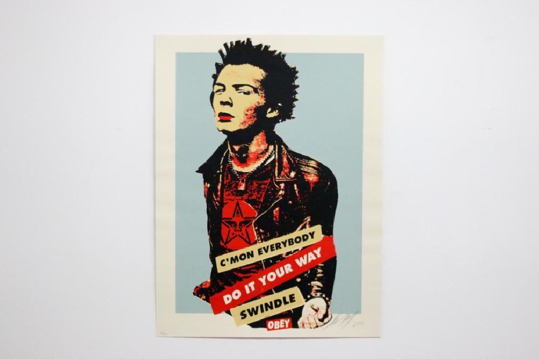 Shepard Fairey Obey Your Way Sid Vicious Signed Poster