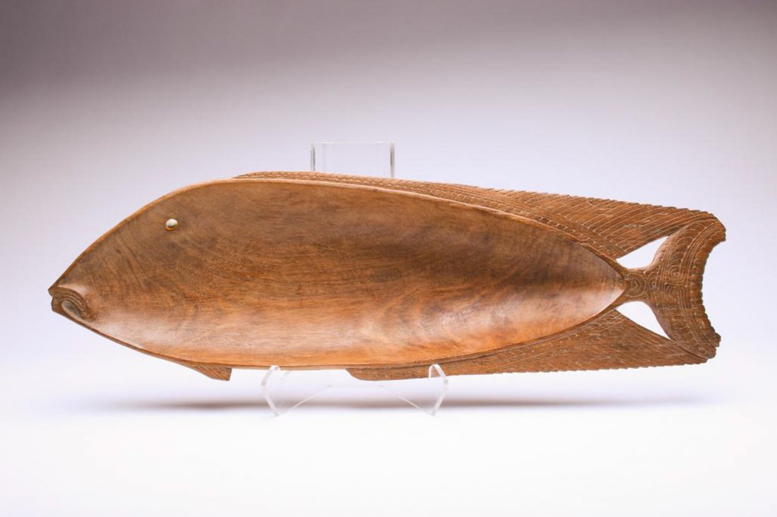 Papua New Guinea Tami Island Wood Ceremonial Bowl