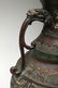 Brass Guanyin White Elephant Scenic Champleve Urn - 3