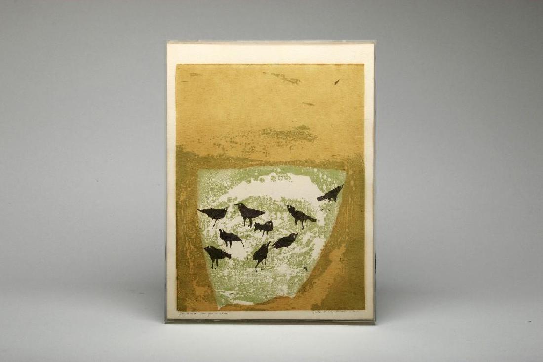 Mary Corita Kent Pigeons On Grass, Alas Serigraph 1961 (1 of 4)