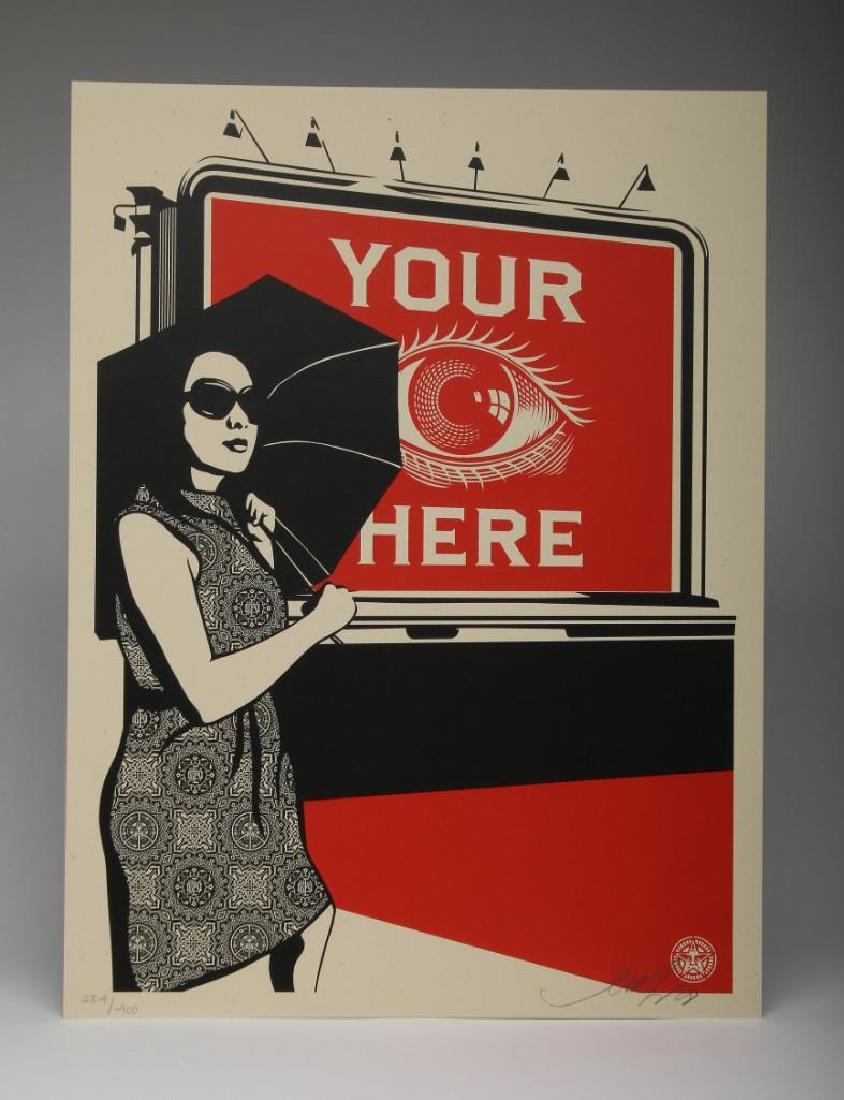 Shepard Fairey Obey Billboard (Eye) 2008 Screen Print (1 of 3)