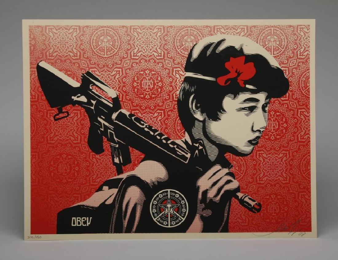 Shepard Fairey Duality of Humanity 2 2008 Screen Print (1 of 3)