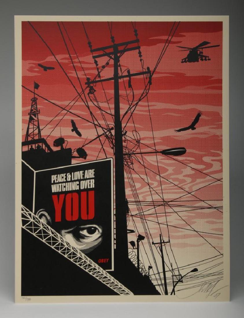 Shepard Fairey Big Brother City 2007 Screen Print (1 of 3)