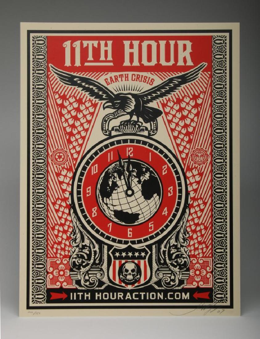 Shepard Fairey 11th Hour 2007 Screen Print 200/250 (1 of 3)