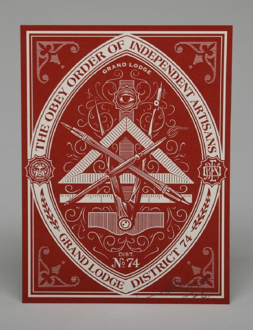 Shepard Fairey Arkitip No. 0051 Silk Screen Insert 7.5 (1 of 2)