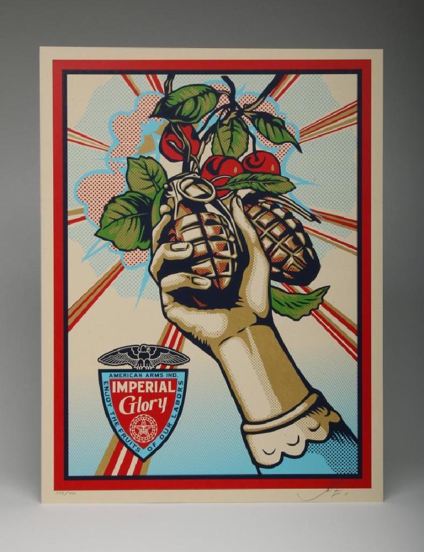 Shepard Fairey Imperial Glory 2011 Screen Print 349/450 (1 of 3)