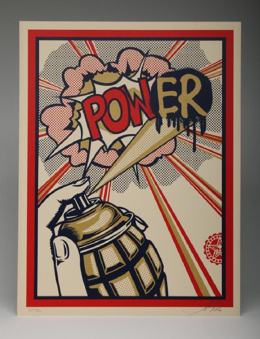 Shepard Fairey Pow(er) Print 2010 Screen Print 359/450 (1 of 3)