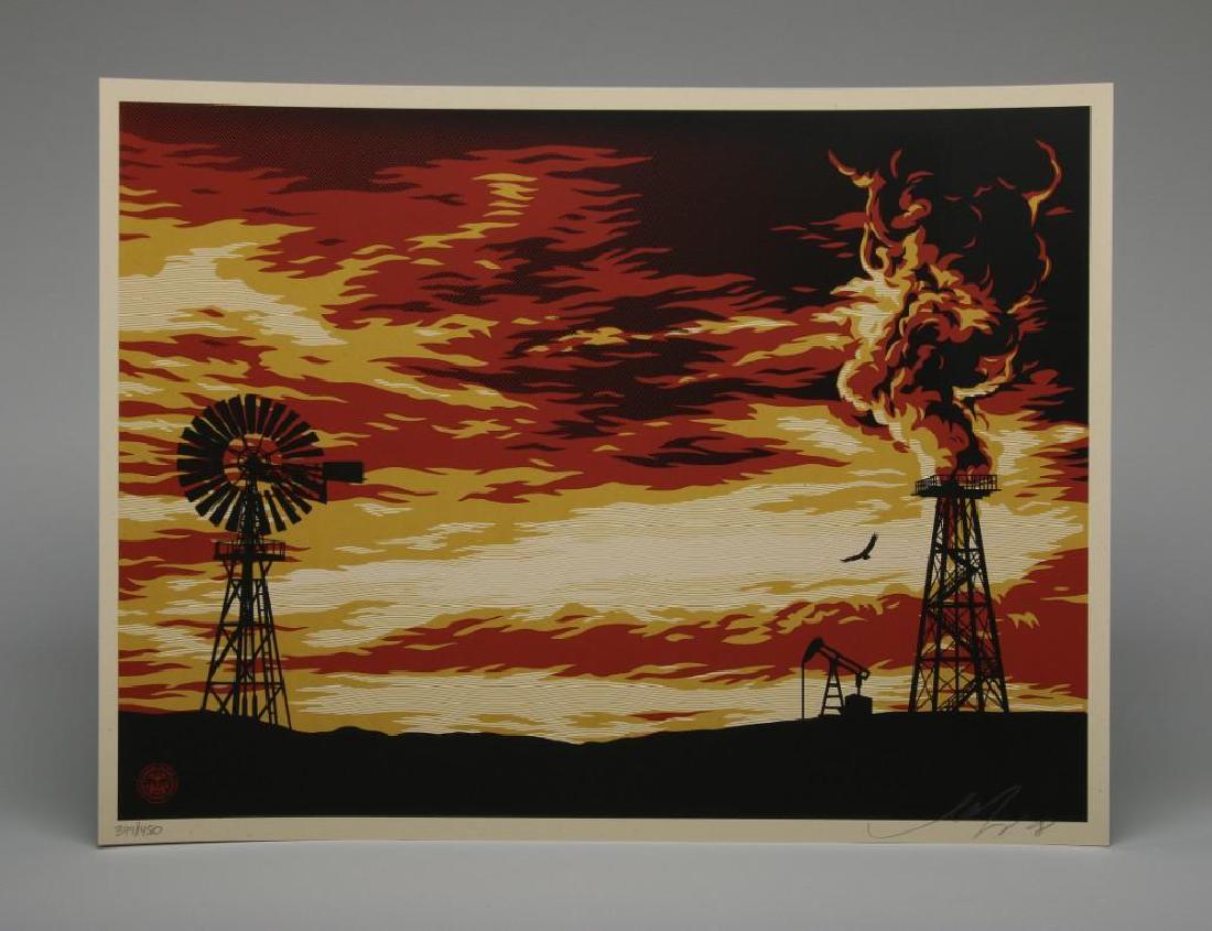 Shepard Fairey Evolve Devolve 2008 Screen Print 349/450 (1 of 3)