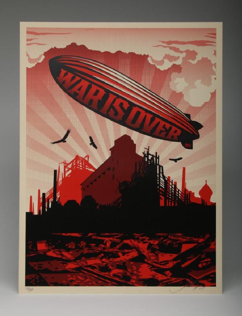 Shepard Fairey War is Over 2007 Screen Print 53/350 (1 of 3)