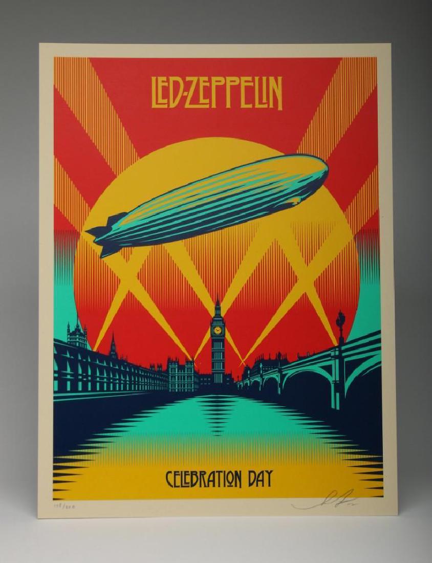 Shepard Fairey Led Zeppelin Celebration Day 2012 Screen (1 of 3)