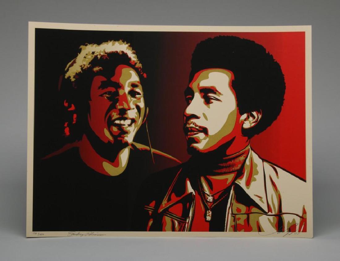 Smoky Robinson Era 2010 Screen Print 130/450: Smokey Robinson Era, 2010. Screen print. 18 x 24 in. 130/450. Signed by Fairey and Robinson, numbered and dated in pencil. Comes with certificate of authenticity.