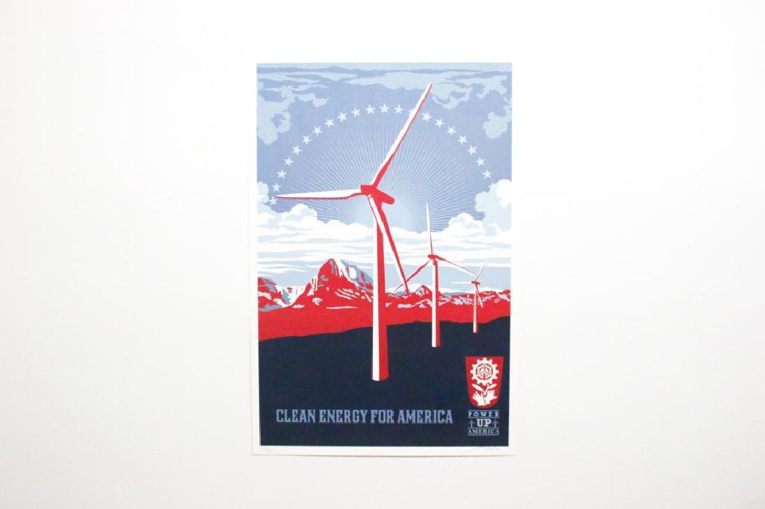 Shepard Fairey Power Up Windmill Offset Lithograph 2009 (1 of 5)
