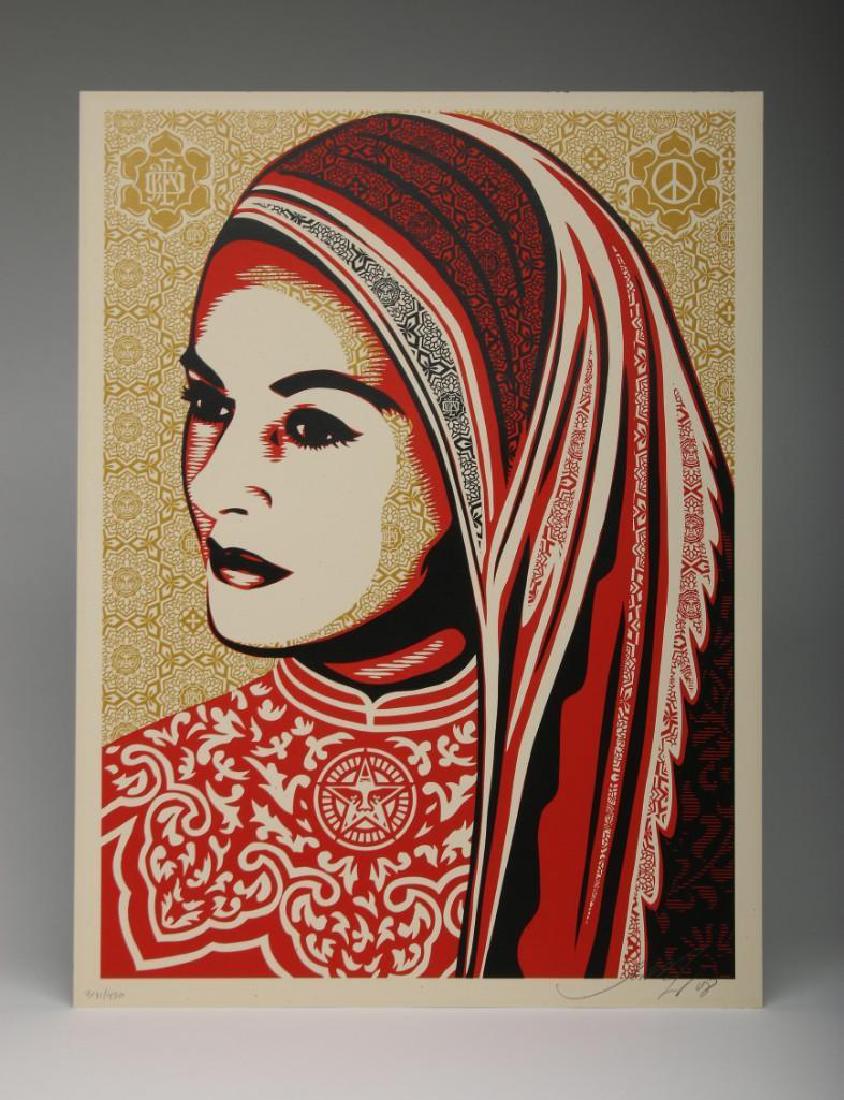 Shepard Fairey Peace Woman 2008 Screen Print 391/450 (1 of 3)