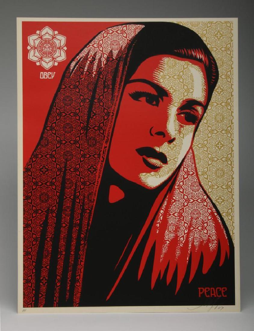 Shepard Fairey Peace Mujer 2007 Screen Print AP/300 (1 of 3)
