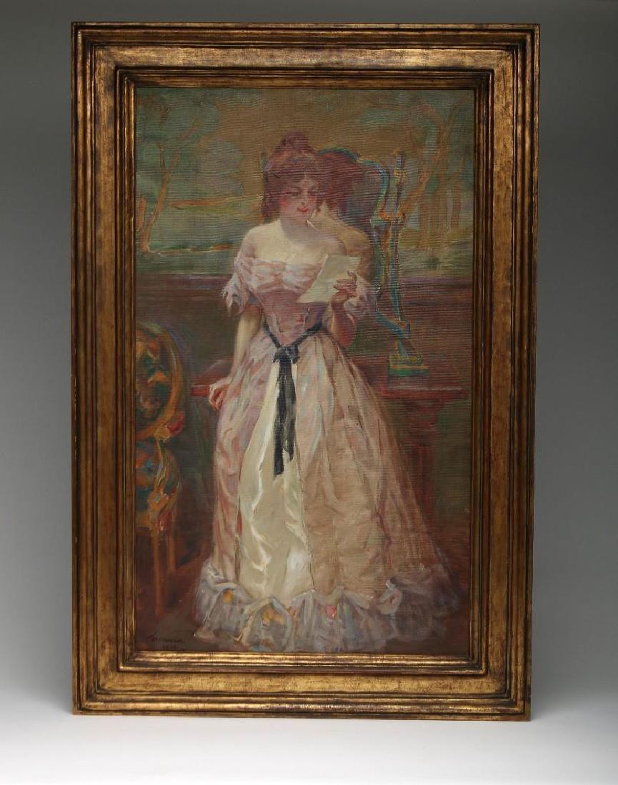 John WIllard Clawson 1914 Oil On Canvas Female Portrait (1 of 4)