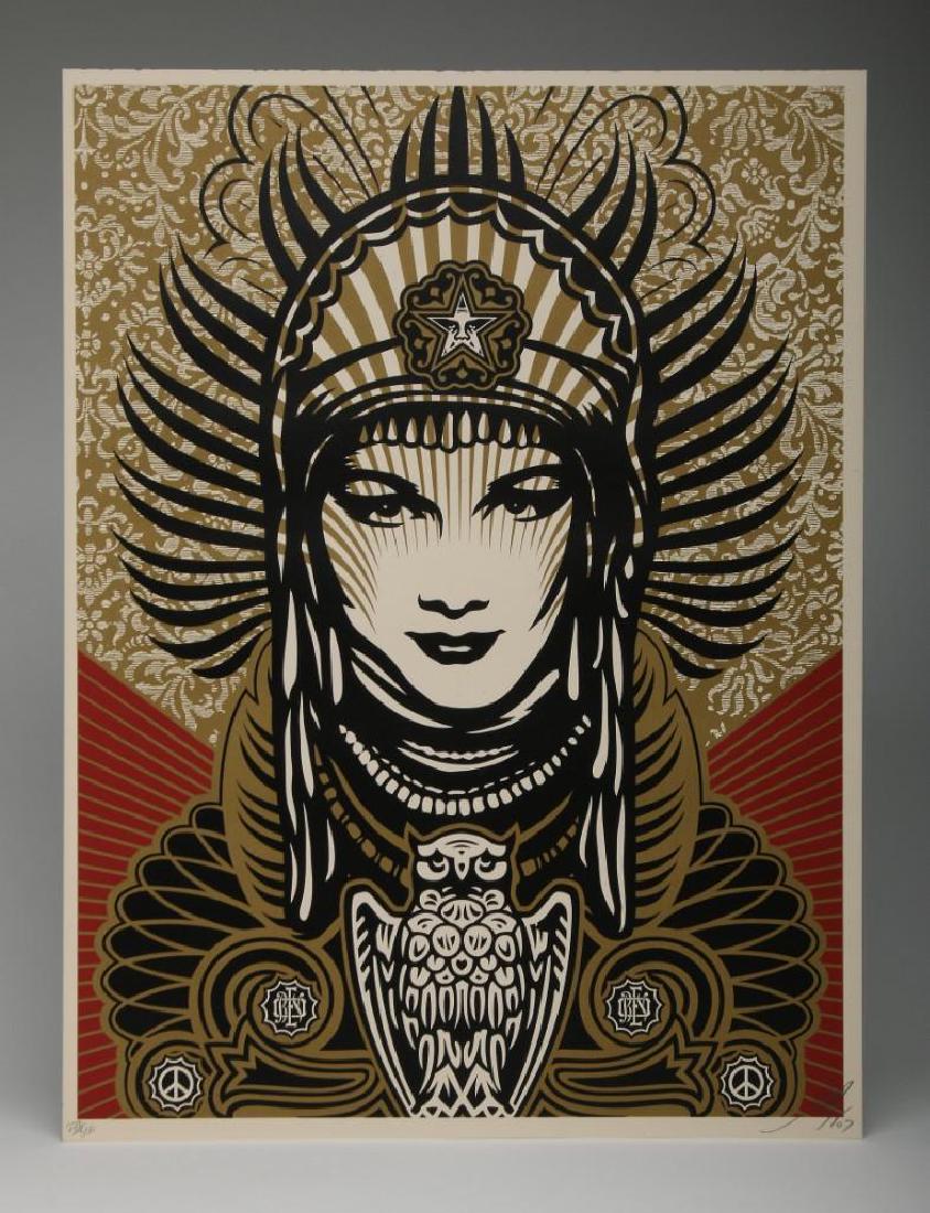 Shepard Fairey Peace Goddess 2007 Poster Print 228/300 (1 of 3)