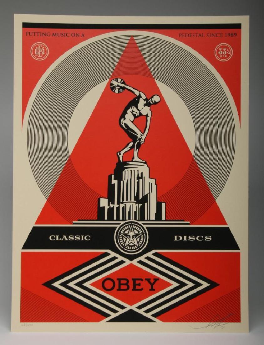 Shepard Fairey Pedestal 2013 Screen Print 168/450 (1 of 3)