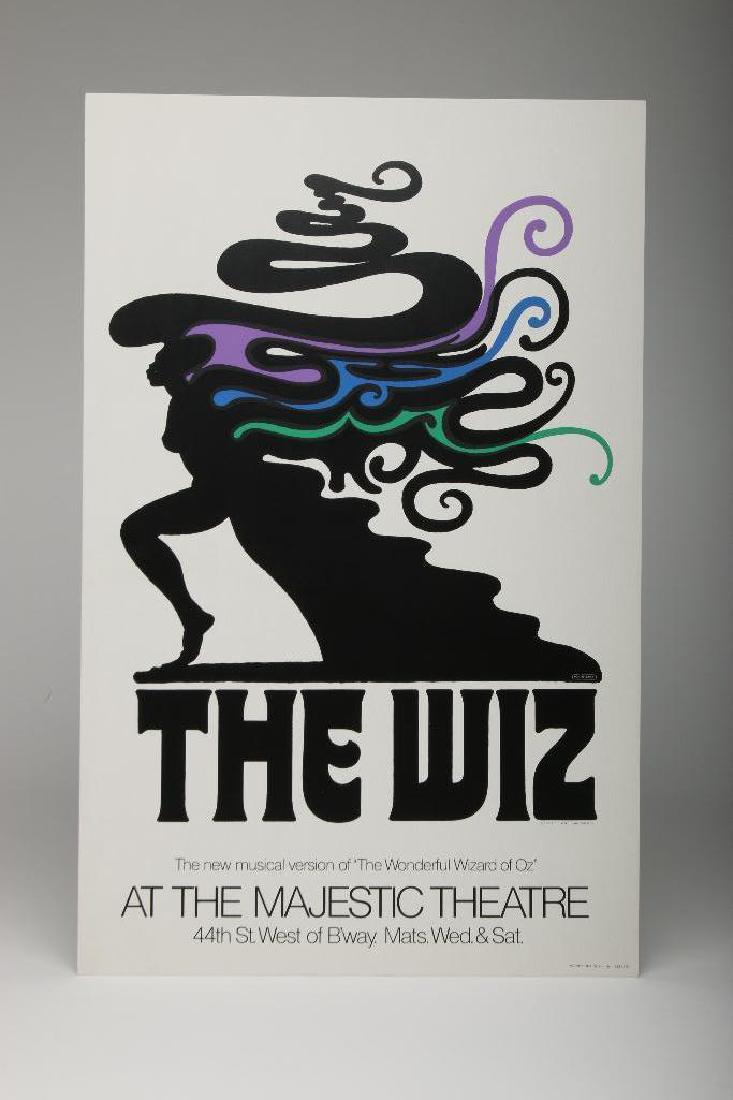 Vintage 1974 Milton Glaser The Wiz Majestic Theatre (1 of 3)