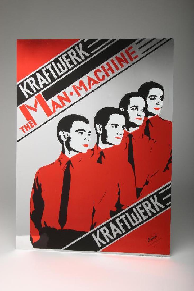 Vintage Kraftwerk The Man Machine Capitol Metallic Foil (1 of 2)