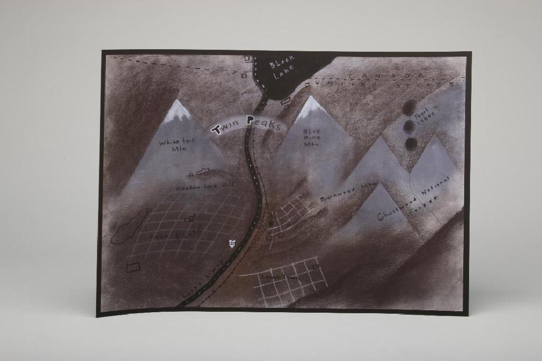 David Lynch Twin Peaks Map Art Poster (1 of 3)