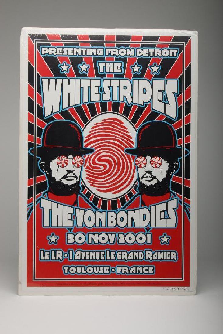 D Loren Signed 2001 White Stripes Von Bondies Poster (1 of 4)