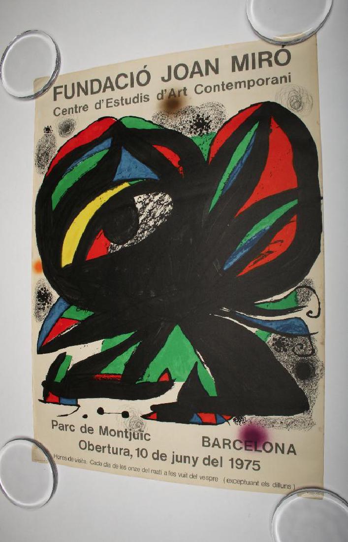 Vintage 1975 Joan Miro Spanish Exhibition Poster (1 of 3)