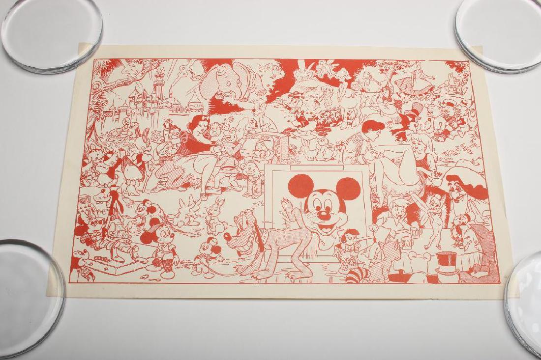 1960's Disney Wally Wood Blacklight Headshop Poster