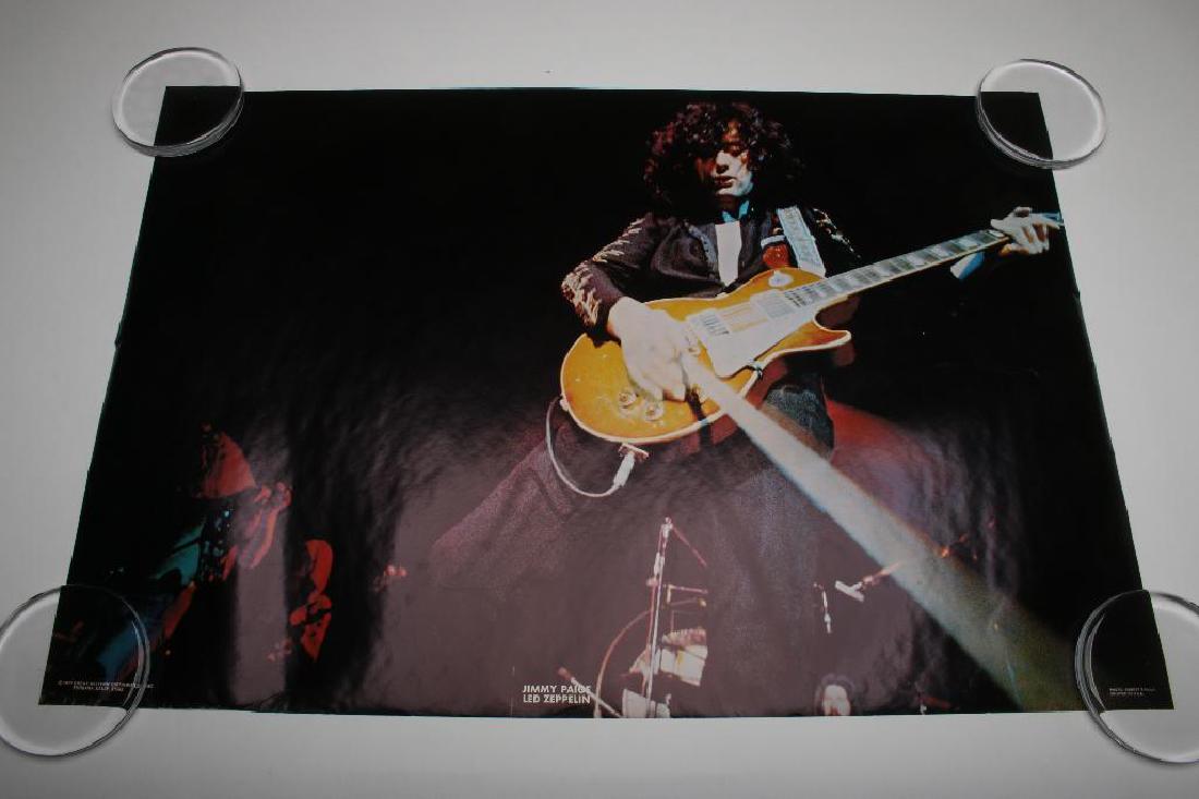 Vintage 1973 Jimmy Page Zeppelin Live Concert Poster (1 of 4)