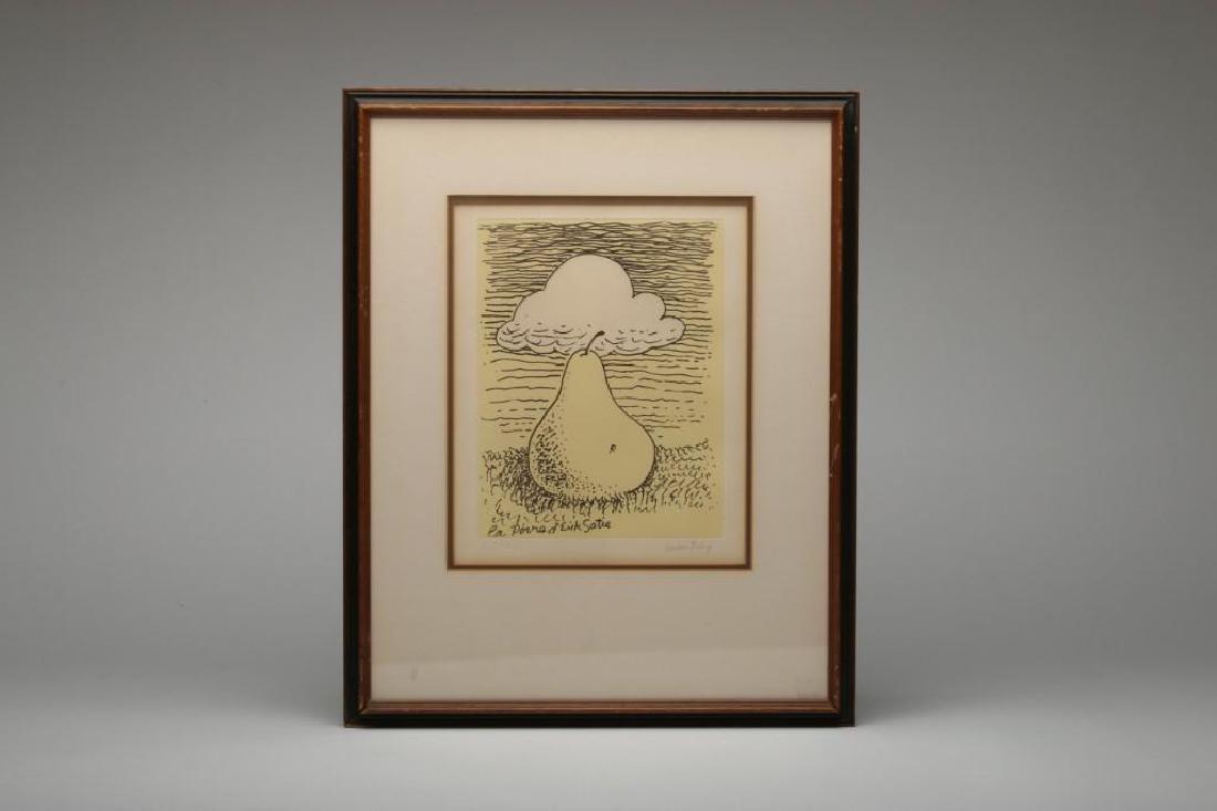 Man Ray Signed La Poire d'Erik Satie 1969 Etching (1 of 3)