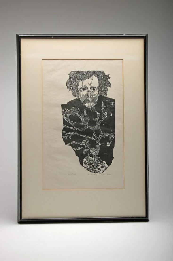 Jacob Landau Signed Mark Twain 1960 Woodcut AP (1 of 5)