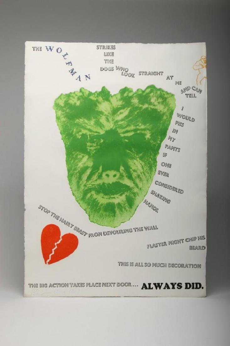 Jim Dine Signed Wolfman 1967 Aquatint Etching (1 of 5)