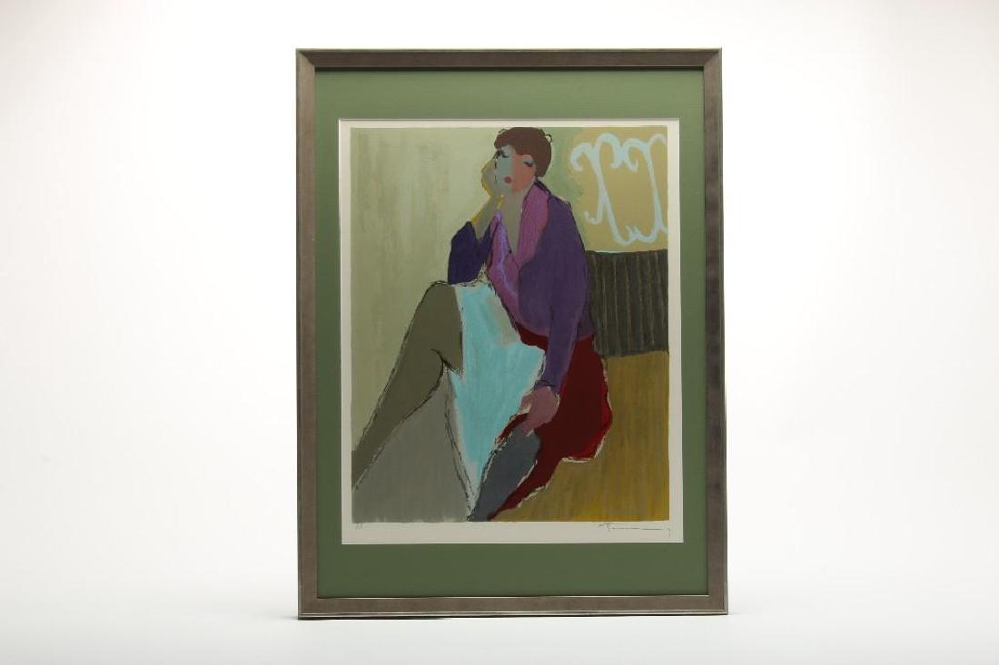 Itzchak Isaac Tarkay Serigraph Happy Memories I PP COA: Original Silkscreen on Paper. Framed. Includes Certificate of Authenticity. Approximate image size 16 in x 20 in. Signed and Numbered with pencil. PP