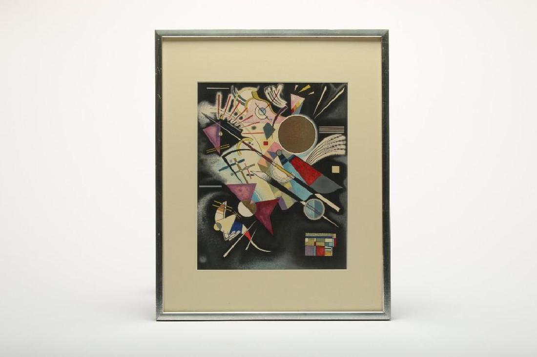 Wassily Kandinsky (1866-1944) Lithograph: Celestial Composition. Visible approx. 13.5 x 10.75 in. Frame approx. 20.75 in H x 16.75 in W x 1.25 in D