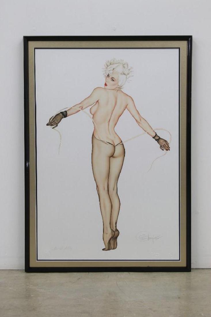 Olivia De Berardinis Dual Signed Print Sticky Buns: Continuous Tone Lithograph, 2005. Framed. Includes Certificate of Authenticity, Robert Bane Editions. Visible 37 x 25 in.
